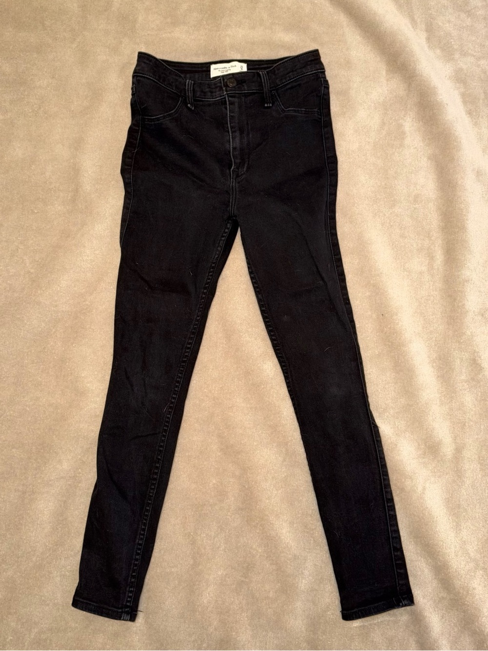 Abercrombie & Fitch The Jean Legging High Rise Black Jeans Size 25/0XS